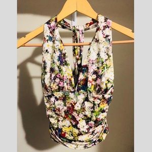 Marilyn Floral Print - halter top